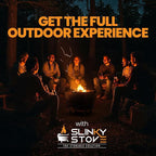 Slinky Stove Smokeless Fire Pit for Outdoor Wood-Burning - 23-Inch Patented Collapsible Firepit with Cooking Grill - Portable Stainless Steel Solo Pit for Camping, Backyard, Patio Bonfires