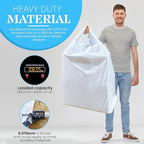 Heavy Duty Contractor Trash Bags with Handles – 52 Gallon, 40 Count | 3 MIL Thick, Extra Large Garbage Bags for Yard Waste, Construction, Lawn & Commercial Use | Secure Branded Knot for Easy Handling