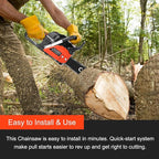 COOCHEER 62CC Gas Chainsaw, 20” 2-Stroke Portable Top Handle Woodcutting Saw with 2 Chain and Tool Kit, Chain saw Gas power for Tree Stumps, Tree Felling(Upgraded)