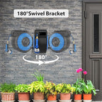 Retractable Garden Hose Reel, 1/2" x 131FT Heavy Duty Automatic Retractable Hose Reel Wall Mount, with 10- Function Sprayer Nozzle, Any Length Lock/Auto Rewind/180°Swivel