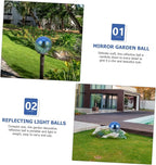 STOBAZA Polished Stainless Steel Gazing Ball Reflective Hanging Garden Ornament for Outdoor Indoor Decor Decorative Metal Mirror Ball Decor 12 Inches