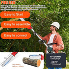 Weed Eater Gas Powered,52cc 2 Stroke Gas Weed Wacker, 5 in 1 Multi Functional Trimming Tools,Gas Hedge Trimmer,String Trimmer,Weed Eater,Brush Cutter,Pole Chainsaw with Extension Pole 9500rpm 2.3kw
