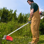 52cc Weed Wacker Gas Powered, 5 in 1 String Trimmer Gas Weed Eater Cordless Weed Wacker Hedge Trimmer Brush Cutter Grass Trimmer Strong Powerful Full Functioning Guard Accessories (red)
