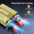 1500W Pure Sine Wave Power Inverter, DC 12V to AC 120V Converter with 3000W Surge, LCD Display, Remote Control, 2 USB Ports & 3 AC Outlets — for RV, Solar, Home Backup