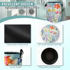 Watercolor Fish Laundry Basket Foldable With Handles Cute Fishes Tote Bag Oxford Cloth Colorful Laundry Hamper Clothes Storage Bucket Toy Organizer For Bathroom/Laundry/Bedroom 18.9"x16.5 "