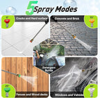 Pressure Washer, 5000PSI Power Washer with 4 Quick Connect Nozzles & Foam Cannon & 52 FT Hose Reel, Portable High Pressure Washer Cleaning Machine for Cars Fences Patios