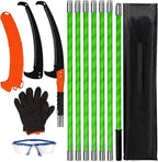 Lineslife 25ft Tree Pole Pruner Manual,Branches Trimmer Tree Branch,Hand Pole Saws Extendable Height