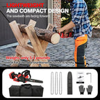 Brushless Electric Chainsaw 12" Cordless Tool Only for Milwaukee M18 18V Battery with Auto Oiler & Security Lock, for Tree Trimming and Branch Wood Cutting (Tool Only) (for Milwaukee 18v Battery)