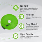 PWACCS Pressure Washer Hose 50 FT x 1/4", Power Washer Hose Kink Resistant, Universal High-Pressure Washing Extension Hoses Replacement, Compatible with M22 Stainless Steel Fittings, 3600 PSI, Green
