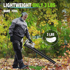 Cordless String Trimmer + Leaf Blower + Hedge Trimmer Combo 20V Ultra-Lightweight Garden Tool Set, 400 CFM Electric Blower & 18-Inch Bush Trimmers & 12-Inch Weed Wacker with Battery & Charger
