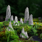 BESPORTBLE 8Pcs Mini Zen Garden Decor - Resin Fake Rock Ornaments for Terrarium, Japanese Bonsai, Fairy Landscape & Tabletop Displays - Small Snake Habitat, Fall Micro Plants, Office Desk Accessories