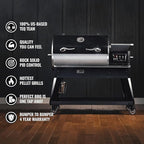 recteq Pellet Grill - Deck Boss 800 Wi-Fi Enabled Electric Pellet Smoker Grill Bundle, Deck Boss + Grilling Basics Bundle