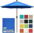 EliteShade USA 10-Year-Non-Fading 10Ft Market Umbrella Patio Umbrella Outdoor Table Umbrella with Ventilation, Royal Blue