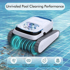 Pool Vacuum Robot for Inground Pools, 45,000Pa Suction Power, Smart Navigation, 4L Filter Basket