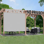 SUNNY GUARD Shade Cloth Custom Size 5x15 FT Sun Shade Screen Fabric Shade Cover Tarp with Grommets for Pergola Backyard Garden, Light Grey(We Customized)