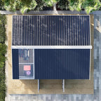 10x12 FT Metal Outdoor Storage Shed, Reinforced Frame Heavy Duty Large Waterproof Garden Tool Sheds with Unique Skylight Windows Air Vent for Patio Yard，Dark Grey