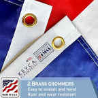 Texas State Flag 5x8 FT Made in The USA- Heavy Duty Vibrant Colours Double Sided Texas TX Flag with 3 Brass Grommets for Home/Company/Indoor Outdoor Decoration