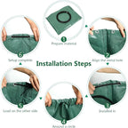 3 Pack 72 Gallon Reusable Yard Waste Bags Heavy Duty Lawn and Leaf Bags Yard Waste Container Garden Grass Bags