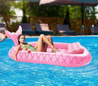 HeySplash Pool Lounger Float for Adult, Inflatable Pool Floats Bed Cooling Contour Lounger Rafts, Water Rafts for Lake, Outdoor Beach Pool Party