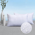 MIULEE Pack of 2 14x22 Outdoor Pillow Inserts, Outdoor Throw Pillows Water-Resistant Decorative Premium Lumbar Pillow Stuffer Sham for Porch Swing Couch Sofa Cushion Patio Furniture
