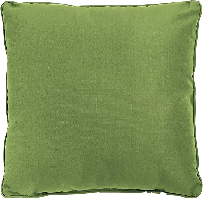 BrylaneHome 20" Square Throw Pillow - Patio & Outdoor - Water, Stain & Fade Resistant - Willow