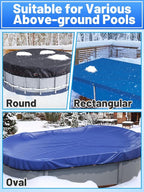 Pool Cover Cable & Winch Kit - 100ft Plastic Coated Steel Wire & Heavy Duty Zinc Alloy Spring Loaded Ratchet for Above Ground Swimming Pool Winter