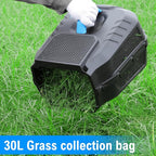 ROYAL GARDEN 13 Inch Lawn Mower Cordless Electric Walk Behind Push Mower with 5-Height Adjust Portable & Lightweight Push Battery Powered Lawn Mower (4.0AH Battery & Charger Included)
