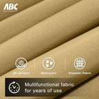 ABCCANOPY 10FT Cantilever Umbrella Offset Hanging Patio Umbrella with Base Stand Rotate and Tilt，Suitable for Garden, Lawn, Backyard(Khaki)