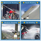 Foam Cannon for Pressure Washer, Dual Connector Foam Gun with 5 Nozzle Tips, 3/8" Swivel Quick Connect, M22-14mm & M22-15mm Fittings