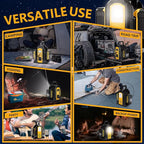 350W Power Inverter for Dewalt 20V 60V Battery, 2-Port Battery Converts 20V DC to 120V AC Inverter with LED Light, 3 USB-A, 1 USB-C, DC and AC Outlet, Portable Power Station for Outdoor Use(Tool Only)