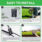 LED Well Light Kit, 6 Pack Low Voltage In Ground Landscape Lights and 100W Transformer and 100FT Cable and 30 Wire Connectors, 12V IP67 Waterproof, Aluminum for Patio Pathway Lawn