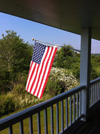 American Flag 4x6 Ft for Outside, Heavy Duty Nylon US Flag for High Wind, Durable Embroidered Stars, Sewn Stripes, Brass Grommets, Fade Resistant Waterproof USA Flags