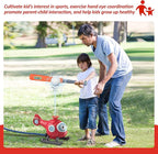 Outdoor Water Sprinklers with 4 T Ball Set for Toddlers Kids Ages 4-8,Summer Outside Sprinklers Play Equipment Baseball Game Lawn Yard Tee Ball Game for Boys Girls,Hose Connector Included