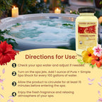 Sunkissed Flower Aromatherapy Spa Shock for Hot Tubs & Spas | Non-Chlorine Oxidizing Hot Tub Shock Treatment | Compatible with Bromine Tablets & Chlorine | Neutralizes Odors & Clarifies Water (2 lbs)