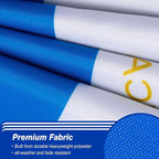 Nicaragua Nicaraguan Flag 3x5 ft Outdoor, Double Sided 3 Ply Heavy Duty Nicaragua National Country Flag, 100% Quality Polyester Nicaraguan Banner with Brass Grommets 4 Rows Stitches