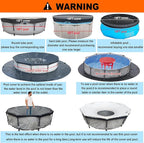 28 Ft Pool Cover, with Automatic Drain Round Pool Cover, One-Piece Quick Installation and Removal Above Ground Pool Cover, Preventing Waterlogging, UV Protected Solar Swimming Pool Cover