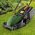Electric Lawn Mower, 13" Corded Lawnmower with 10 Amp Copper Motor, 6.6-Gallon Grass Collection Box & 3-Position Heights, Push Lawn Mower Electric De-thatcher for Garden & Farmyard (Green)
