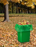 400 Count 100% Biodegradable and Compostable Trash Bags, 13-16 Gallon, 15 Microns, 24x24 Inches, Green Eco-Friendly