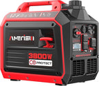 3800W Portable Inverter Generator with CO Protect, Gas Powered, Super Quiet and 30A for RV-Ready for Camping, Home Emergency Use, Tailgating