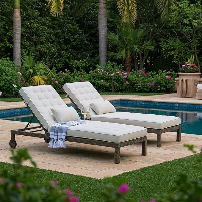 RSH DECOR: Sunbrella Lumbar Throw Pillows Set of 2 | 20" x 12" | Water and Fade-Resistant Performance Fabric | Outdoor Pillow Covers with Down-Alternative Inserts | Canvas White