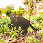 RealSteel - Garden Art Cats 3 Pack 2nd Edition - Cat Sculptures & Statues - Outdoor Yard Decorations for Cat Lovers - Zen Garden Accessories - Feline Kittens to Adorn Your Patio (Black)