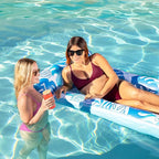 SLOOSH 2-Pack Inflatable Pool Floats Mat - XL Pool Floaties Adults Size with Headrest, Sun Tanning Raft Lake Beach Swimming Pool Party Toys Floating Lounge Above Water Keep Cool