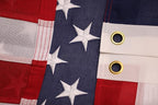 Spun Polyester American Flags for Outside 3x5 Ft; American Flags 3x5 Outdoor Heavy Duty. Durable US flags with Premium Embroidered Stars, Sewn Stripes, Brass Grommets, and Vibrant Colors.