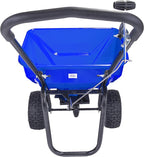 EarthWay Polar Tech 90950 50 LB Professional Ice Melt Broadcast Walk Behind Spreader with 9" Pneumatic Tires, High Output and Solid Linkage Control