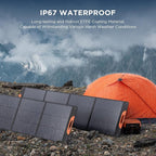 440 Watt N-Type 16BB Portable Solar Panel with Bypass Diodes, RV Essentials,2PCS 220W 19.8V Foldable Solar Charger for Power Station, 25% High Efficiency IP67 Waterproof 4 Kickstands for Camping RV