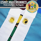 FLAGWIN Delaware Flag 3x5 FT - 3 Ply Double Sided Polyester Delaware State Flag with Brass Grommets - Vivid Color and Fade Proof State of Delaware Flags 3x5 Outdoor