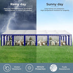 GREEN PARTY 20x40FT Party Tent Heavy Duty, Large Wedding Event Shelters with 7 Carry Bags & Removable Sidewalls, Outdoor Canopy Gazebo Commercial Tents for Parties Carport Camping Garden Patio