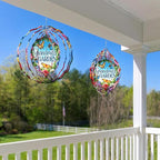 FLAGWIX Christmas Garden Gifts for Grandma - Nana's Garden 3D Stainless Steel Metal Wind Spinners 12 in - Gardening Grandma Christmas Birthday Gifts for Women Nana Gigi, Grandmother Gift Ideas