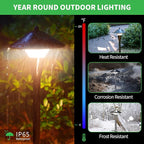 Pathway Landscaping Lighting, Low Voltage 5cct Modes Garden Path Light LED 12V, Outdoor Waterproof Sidewalk Lights, 5W 200LM Oil Rubbed Bronze Aluminum for Outside Walkways Yard (12 Pack)