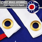 FLAGWIN Ohio Flag 3x5 FT - 3 Ply Double Sided Polyester Ohio State Flag with Brass Grommets - Vivid Color and Fade Proof State of Ohio Flags 3x5 Outdoor